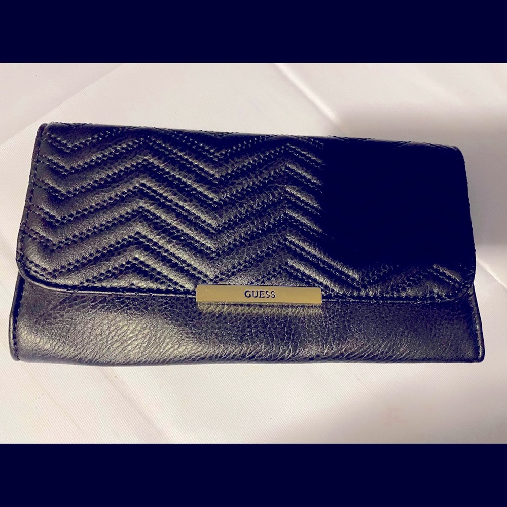 Guess Cleopatra Clutch Black Quilt